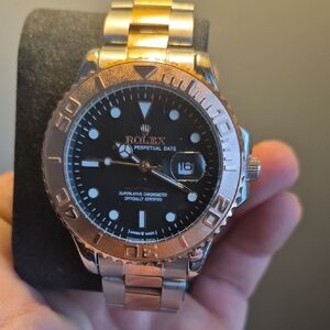 Yacht-Master Black and Gold Watch